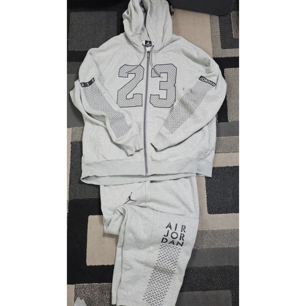 Jordan Tracksuit Set Mens 3XL Gray Excellent